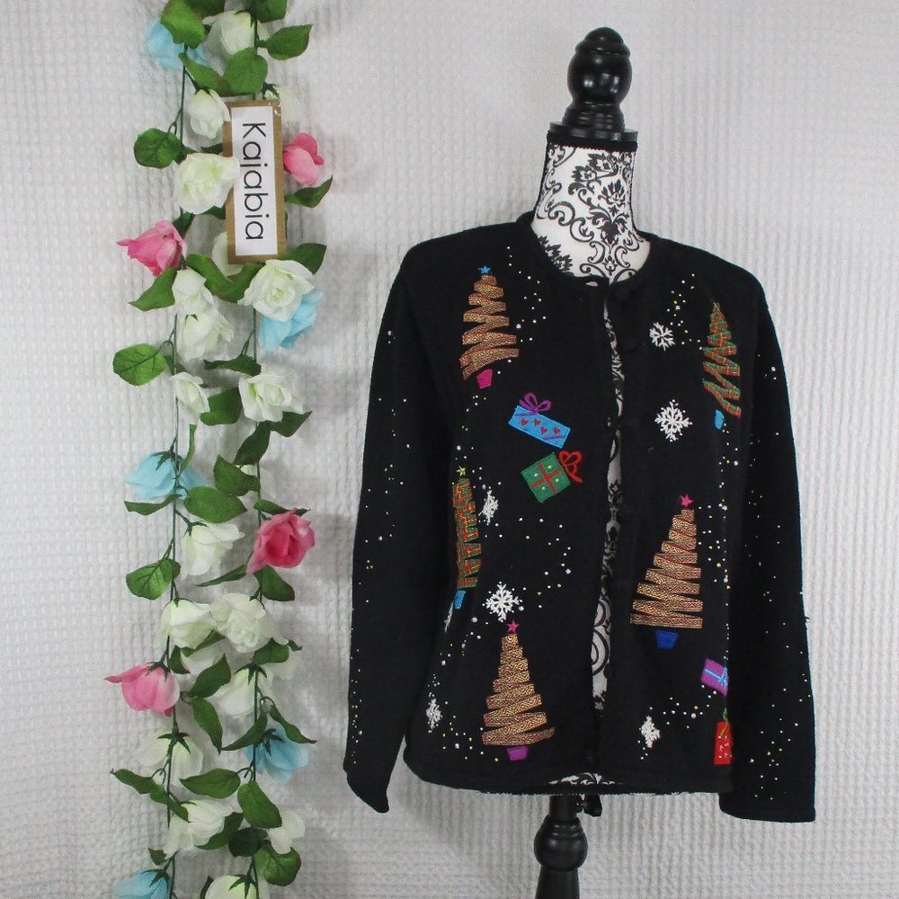 Designers Studio Original Joy Christmas Sweater Xl